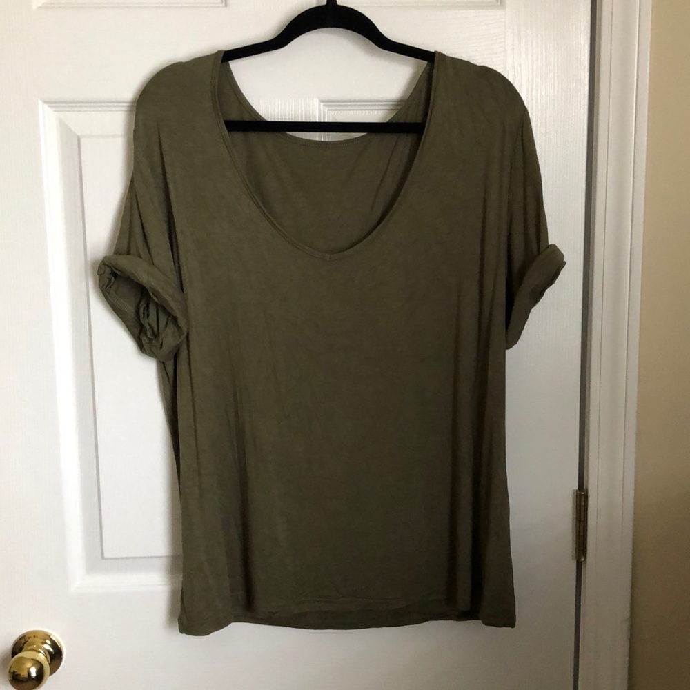 Loose Fit Tee with Rolled Sleeves